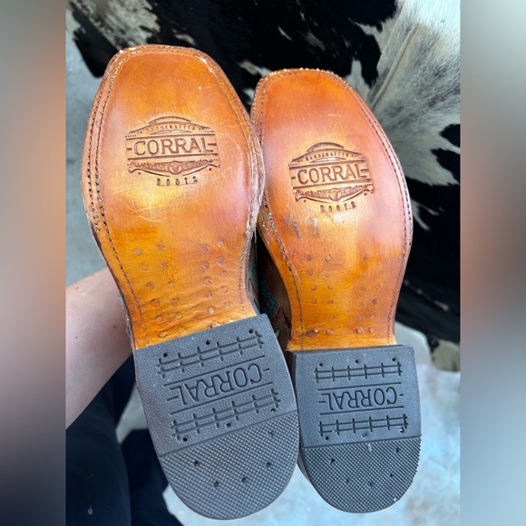 Nwt Corral Horse Irridescent Inlay Boots Sz 8 - Picture 4 of 4